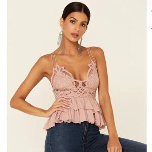 FREE PEOPLE  NWT Women's Adella Cami - Mauve - Sz S Mauve